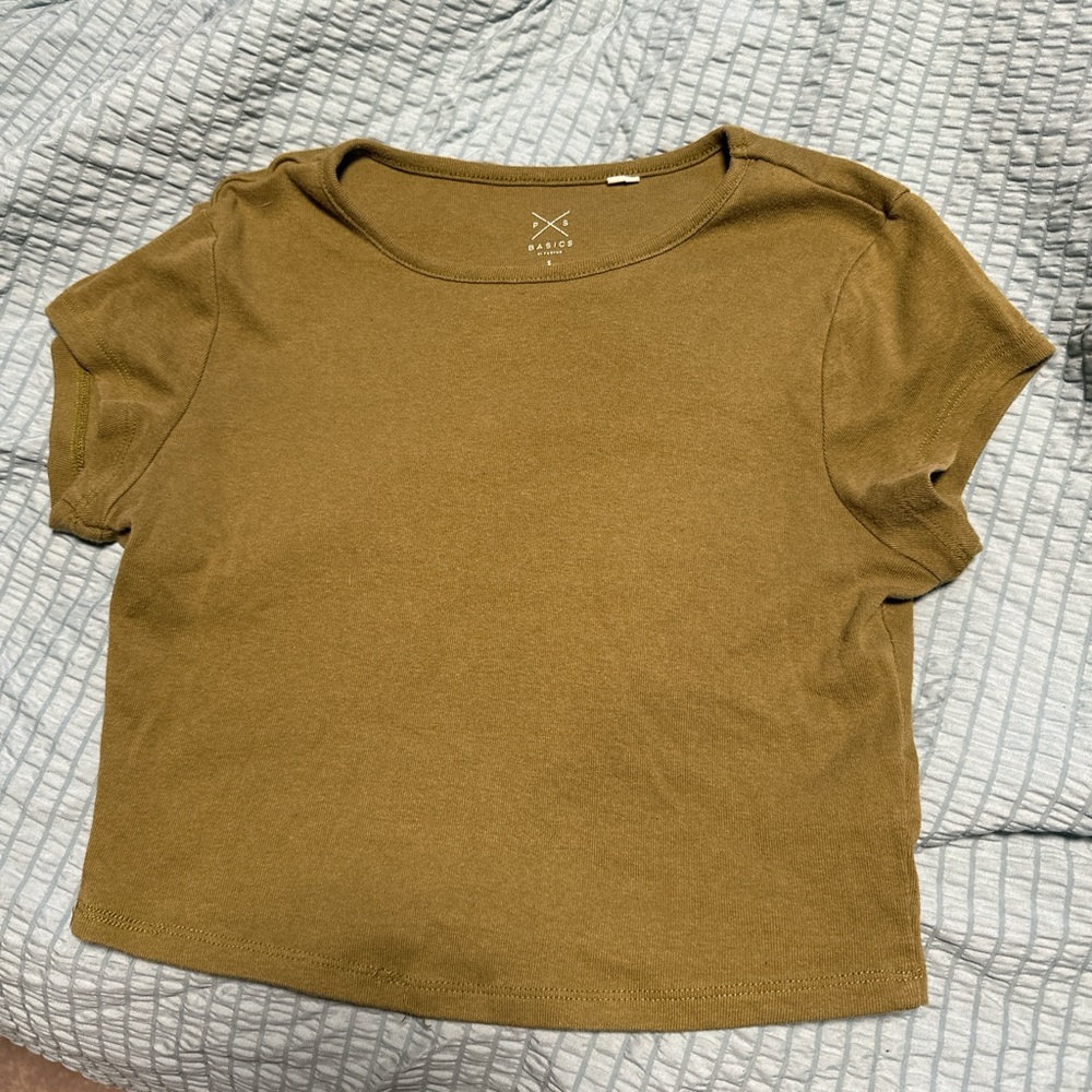 PacSun Olive Women's Short Sleeve Tee